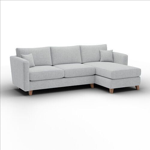 Lori Chaise Sectional Soft Fabric Modern Living Room Furniture 3D model 5