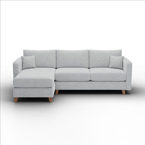 Lori Chaise Sectional Soft Fabric Modern Living Room Furniture 3D model 2
