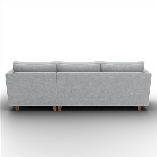Lori Chaise Sectional Soft Fabric Modern Living Room Furniture 3D model 7