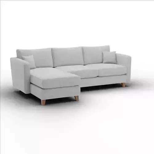 Lori Chaise Sectional Soft Fabric Modern Living Room Furniture