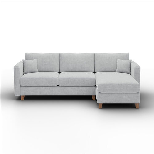 Lori Chaise Sectional Soft Fabric Modern Living Room Furniture 3D model 6