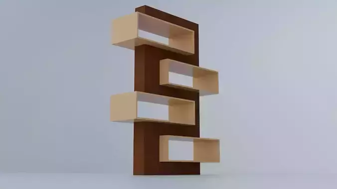 Modern Wall-Mounted Bookshelf Stylish Wooden Display Shelf