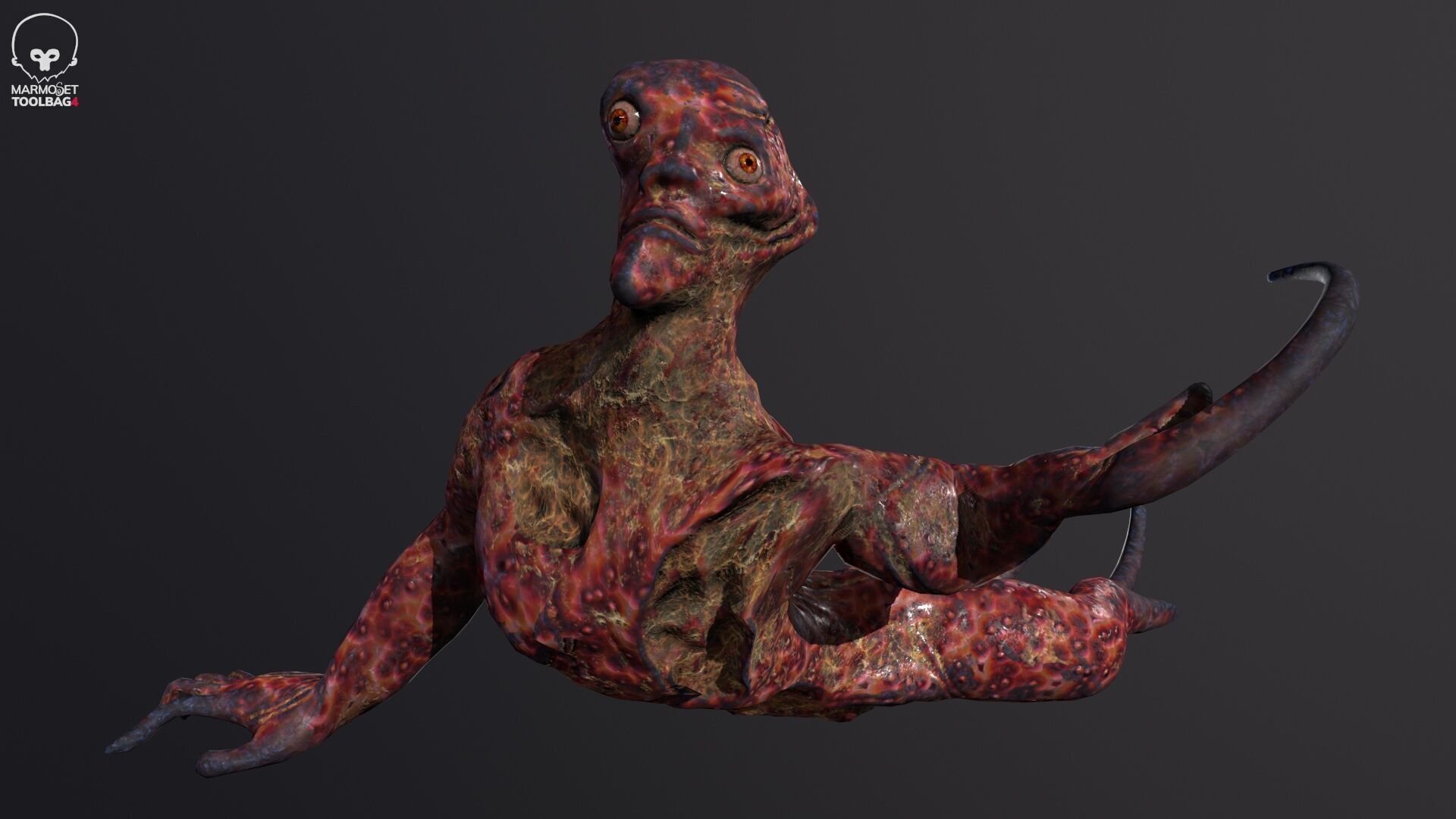 Mutant 01 Low-poly 3D model_12