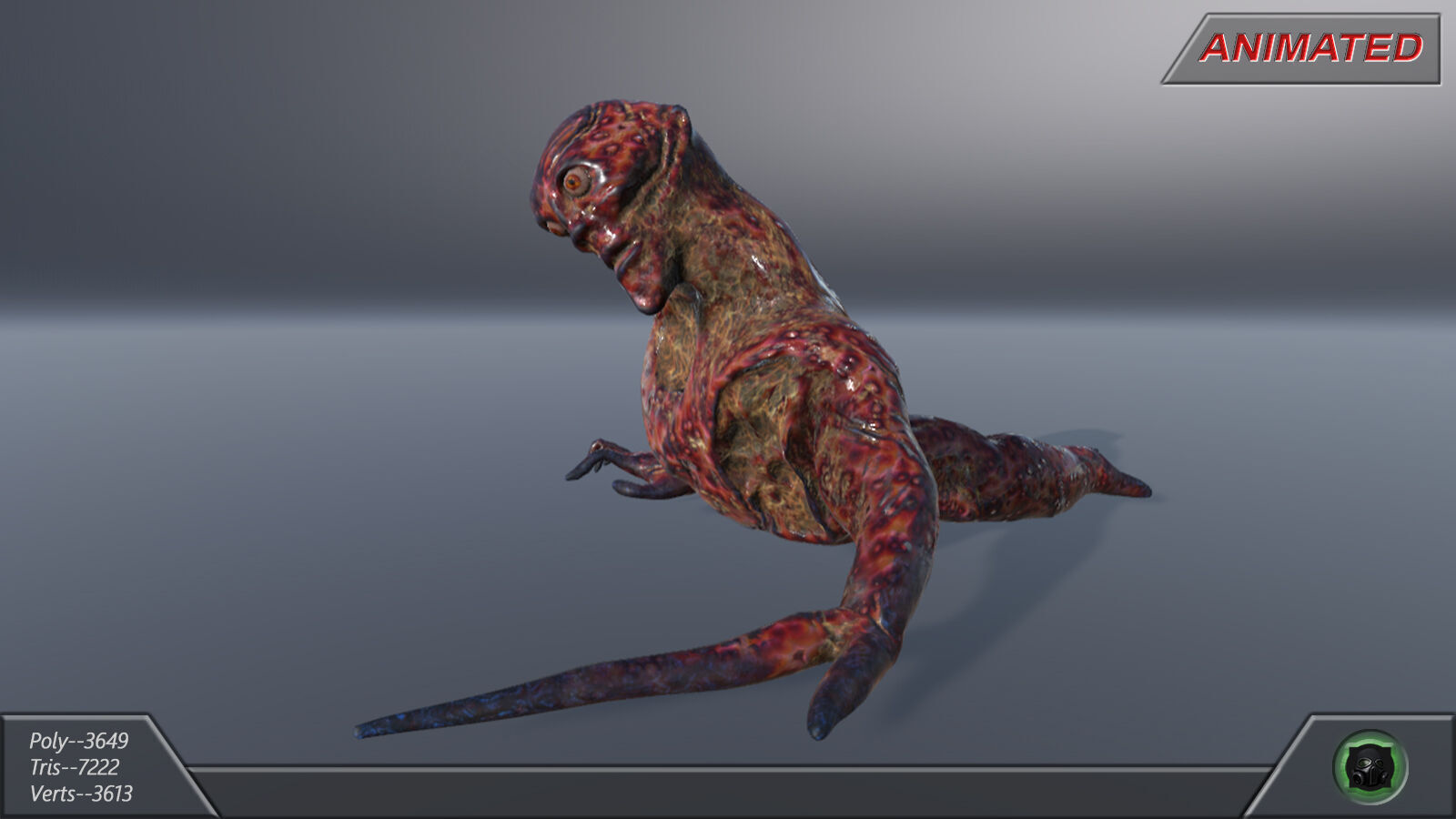 Mutant 01 Low-poly 3D model_11