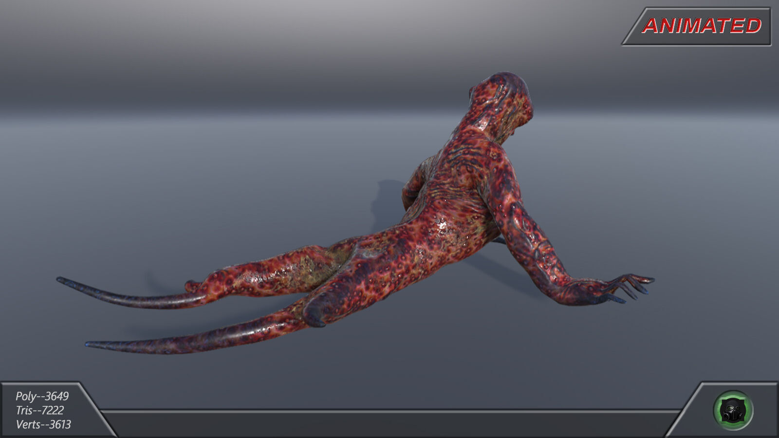 Mutant 01 Low-poly 3D model_14