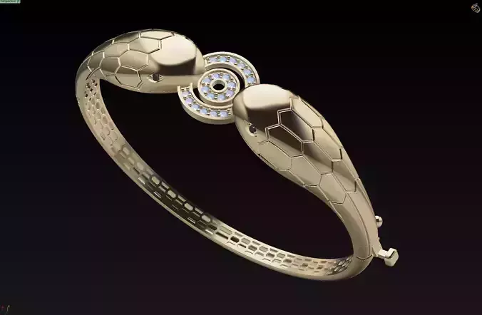 panther bracelet 3D print model