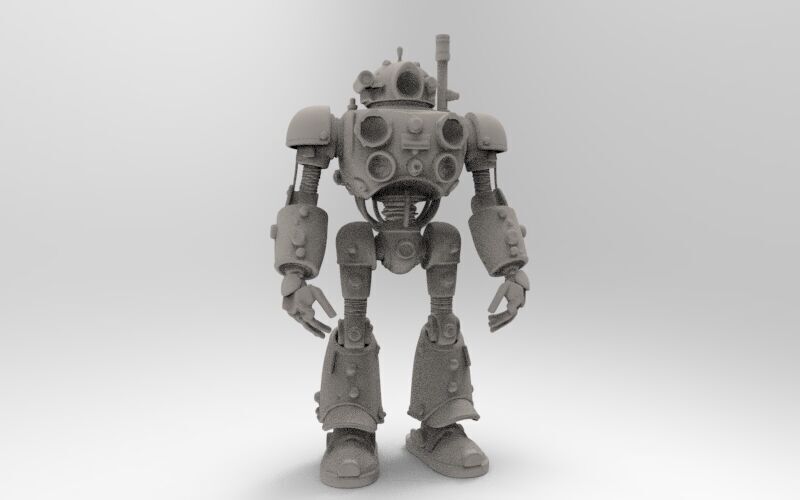steampunk robotic 1 3D print model_2