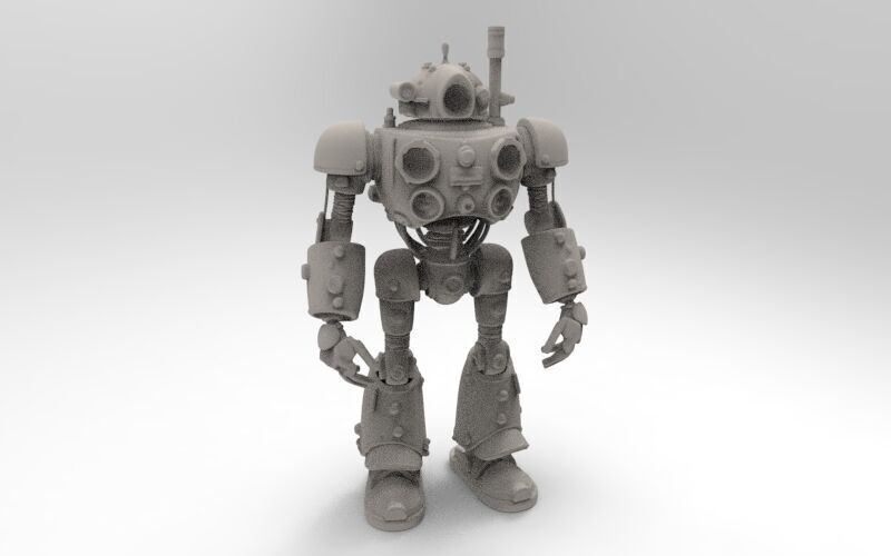 steampunk robotic 1 3D print model_3