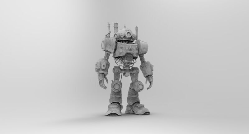 steampunk robotic 4 3D print model_3