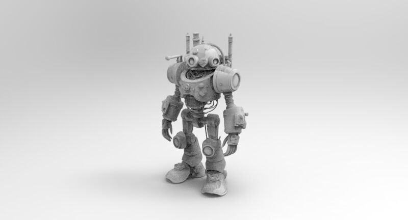 steampunk robotic 4 3D print model_4
