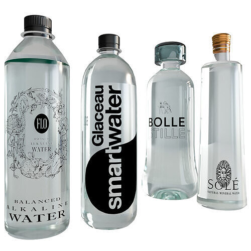 MINERAL WATER  COLLECTION NO1 A 3D model 4