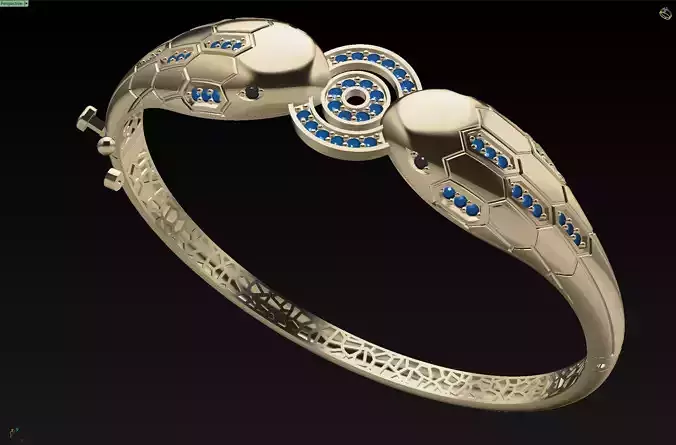 panther bracelet 3D print model