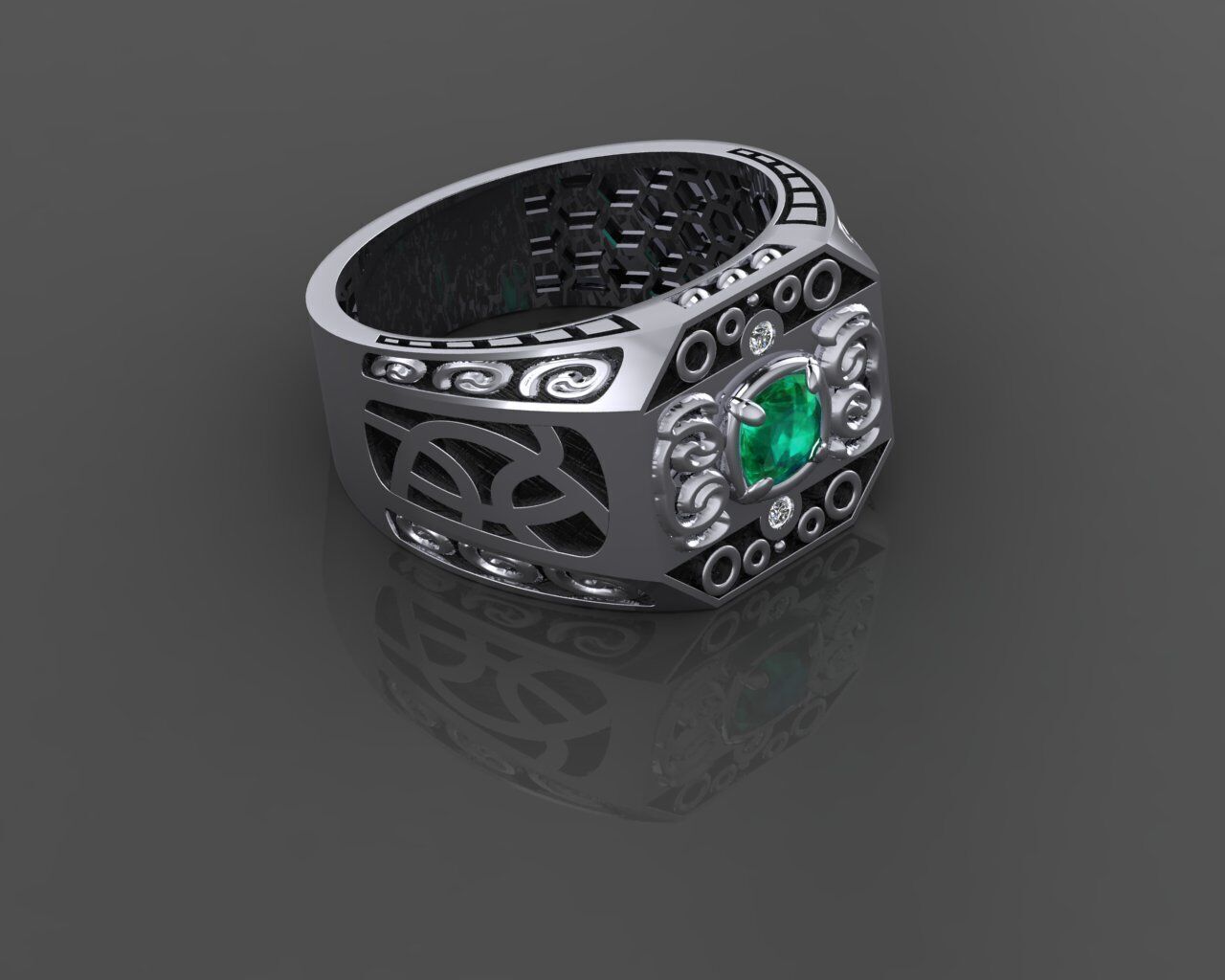 Men Ring 3D print model_30