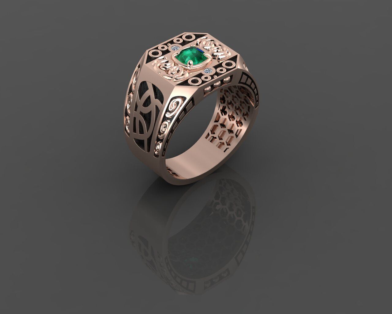 Men Ring 3D print model_31