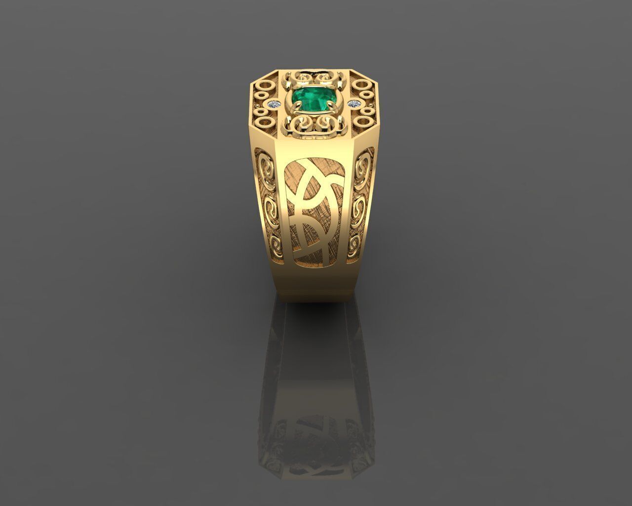 Men Ring 3D print model_4