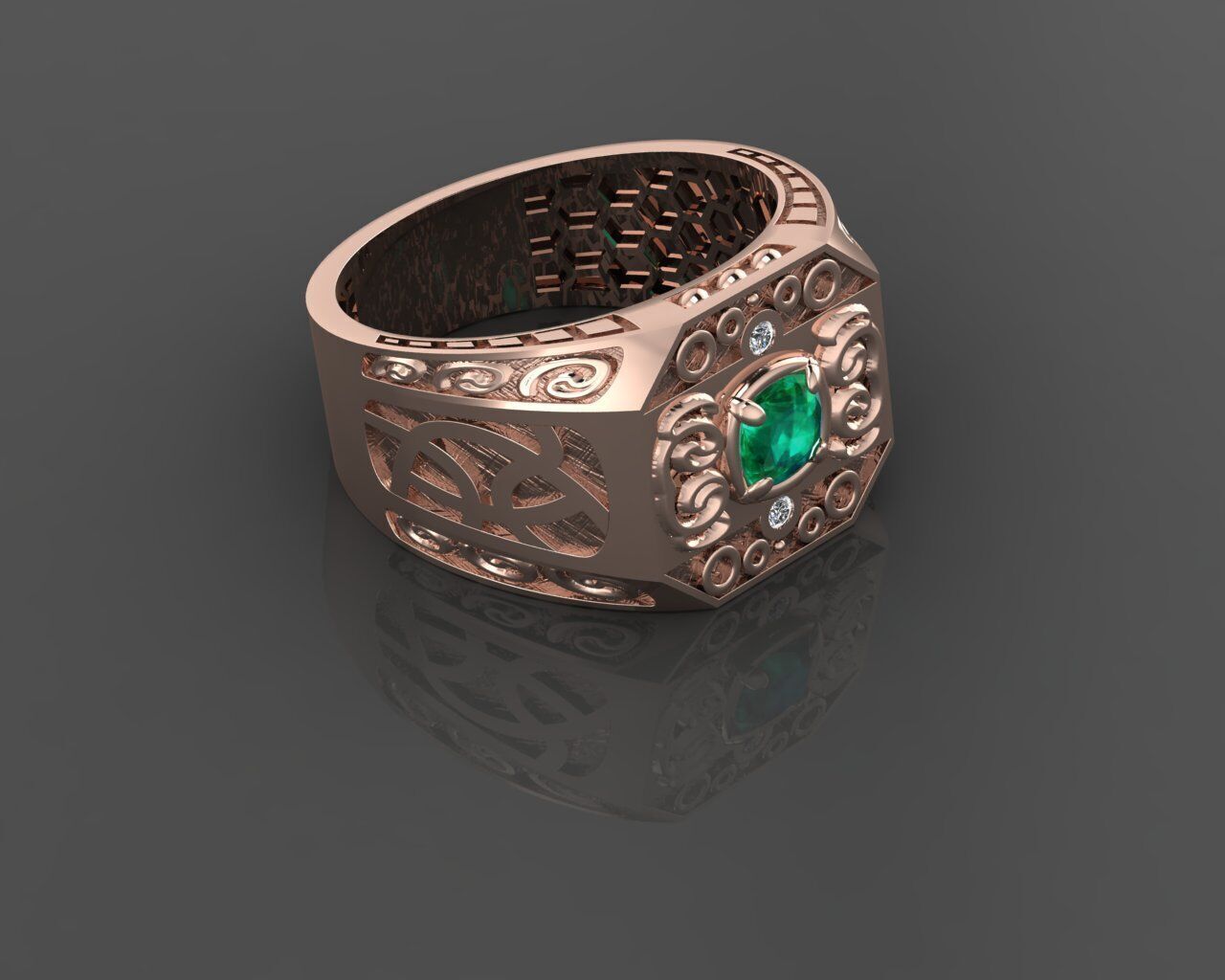 Men Ring 3D print model_18