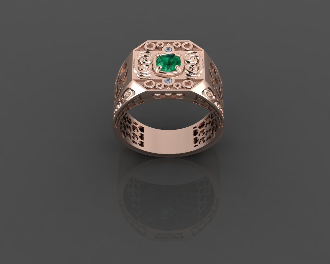 Men Ring 3D print model_15