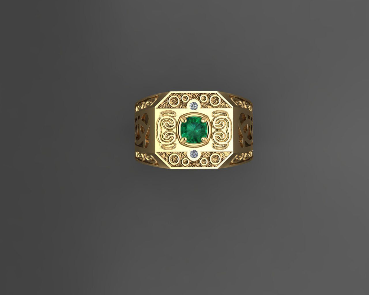 Men Ring 3D print model_3