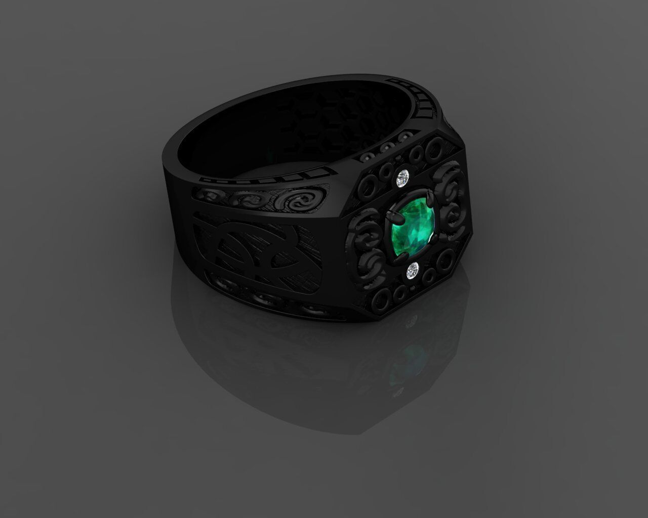 Men Ring 3D print model_24