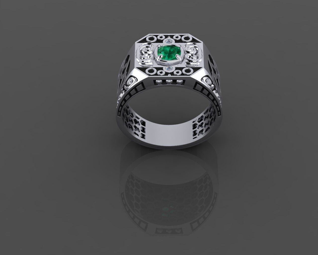 Men Ring 3D print model_29