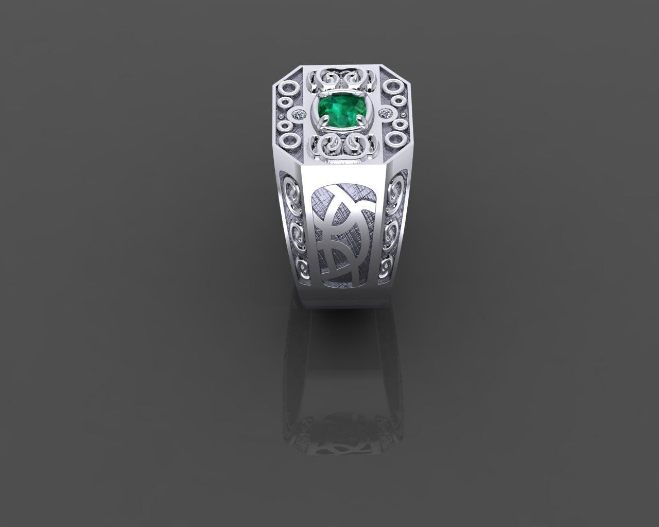Men Ring 3D print model_10