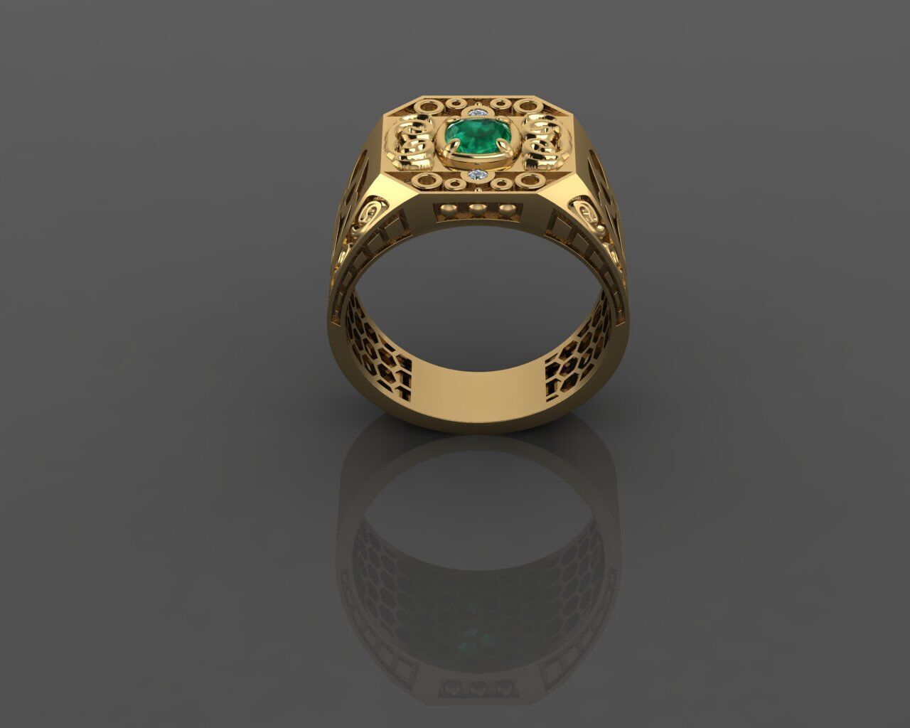 Men Ring 3D print model_2
