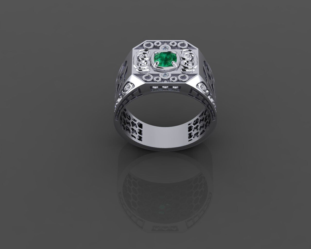 Men Ring 3D print model_8