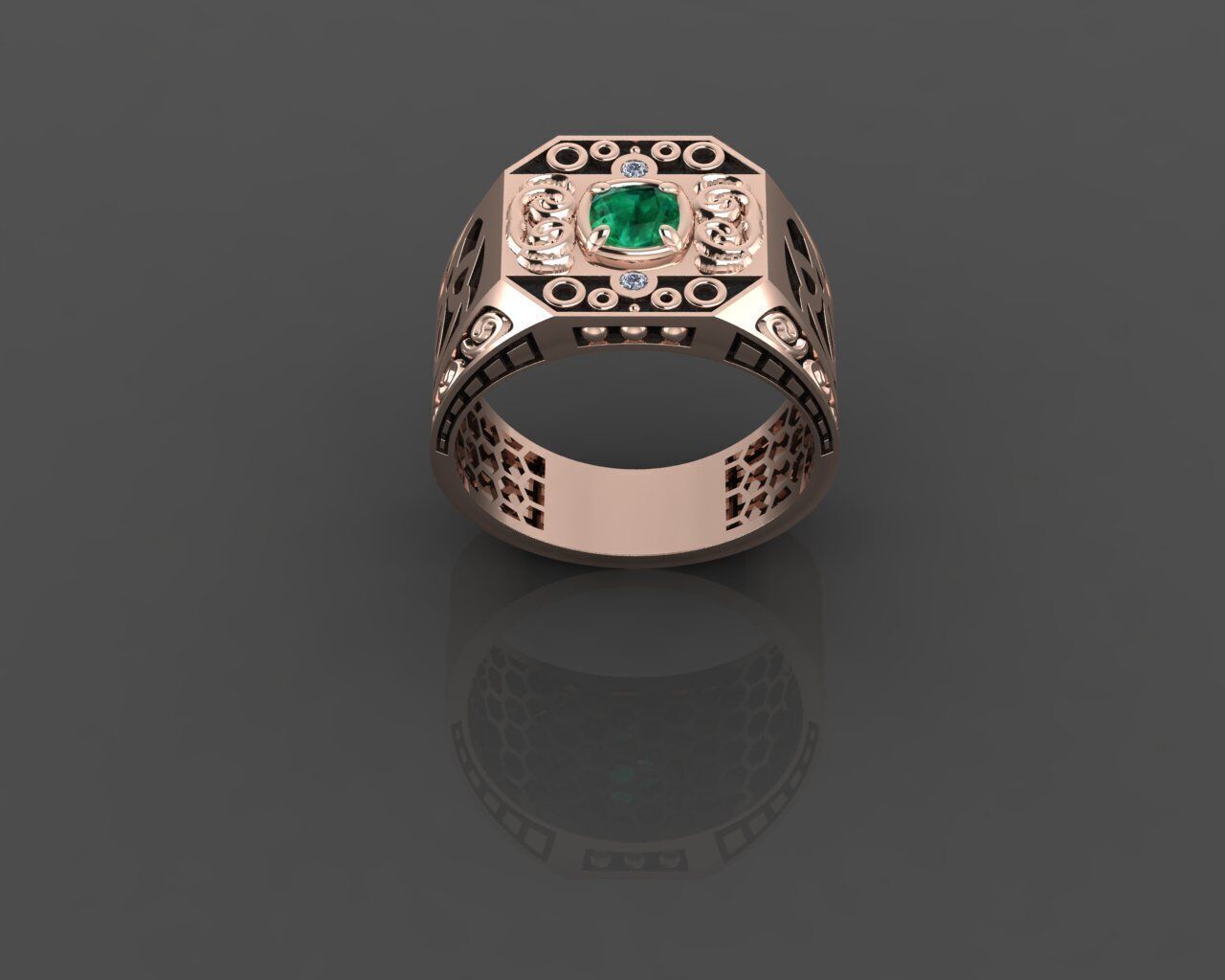 Men Ring 3D print model_32