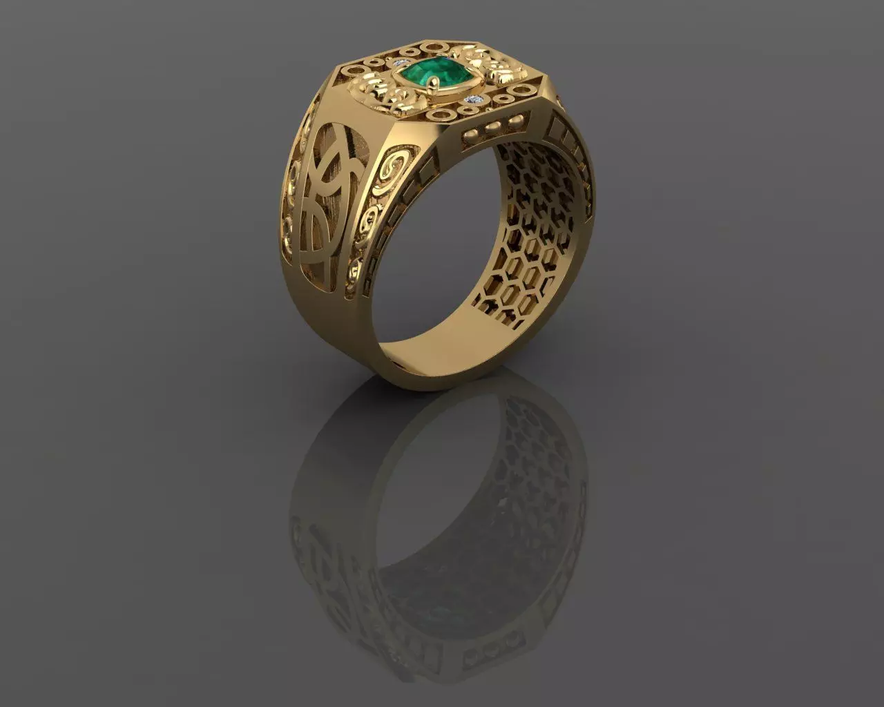 Men Ring 3D print model_0