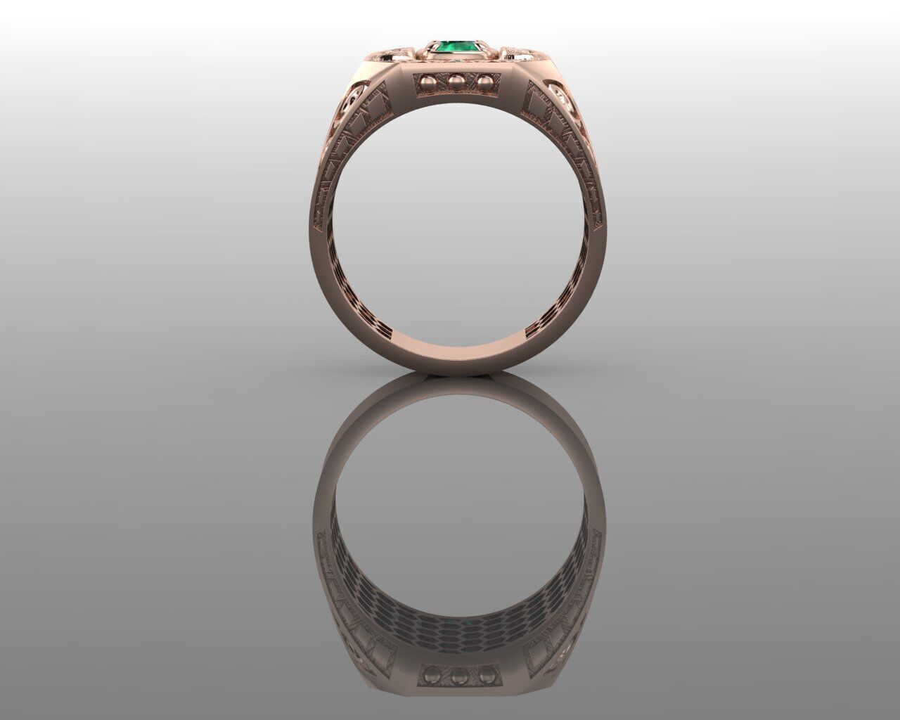 Men Ring 3D print model_14