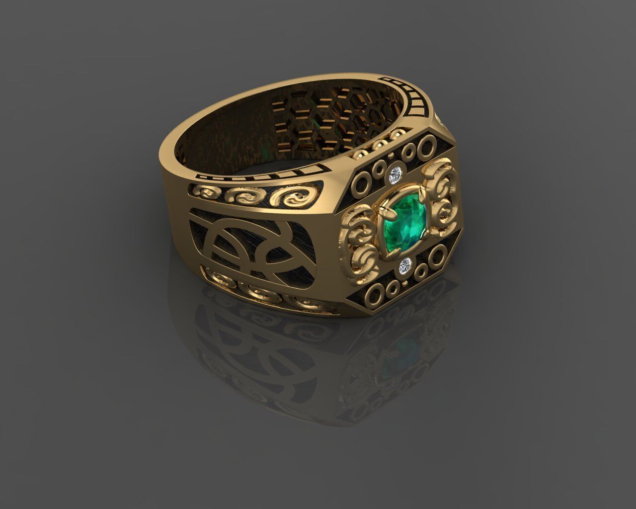Men Ring 3D print model_27