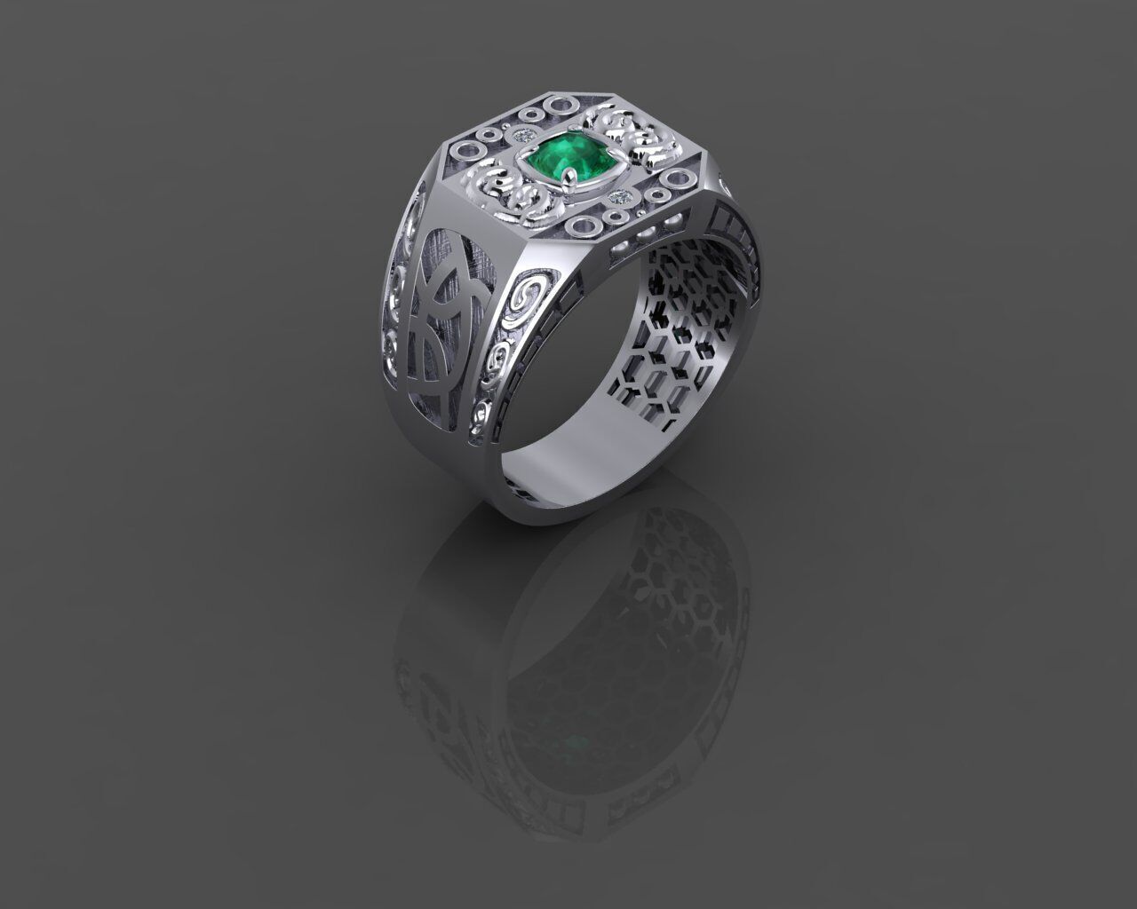 Men Ring 3D print model_6