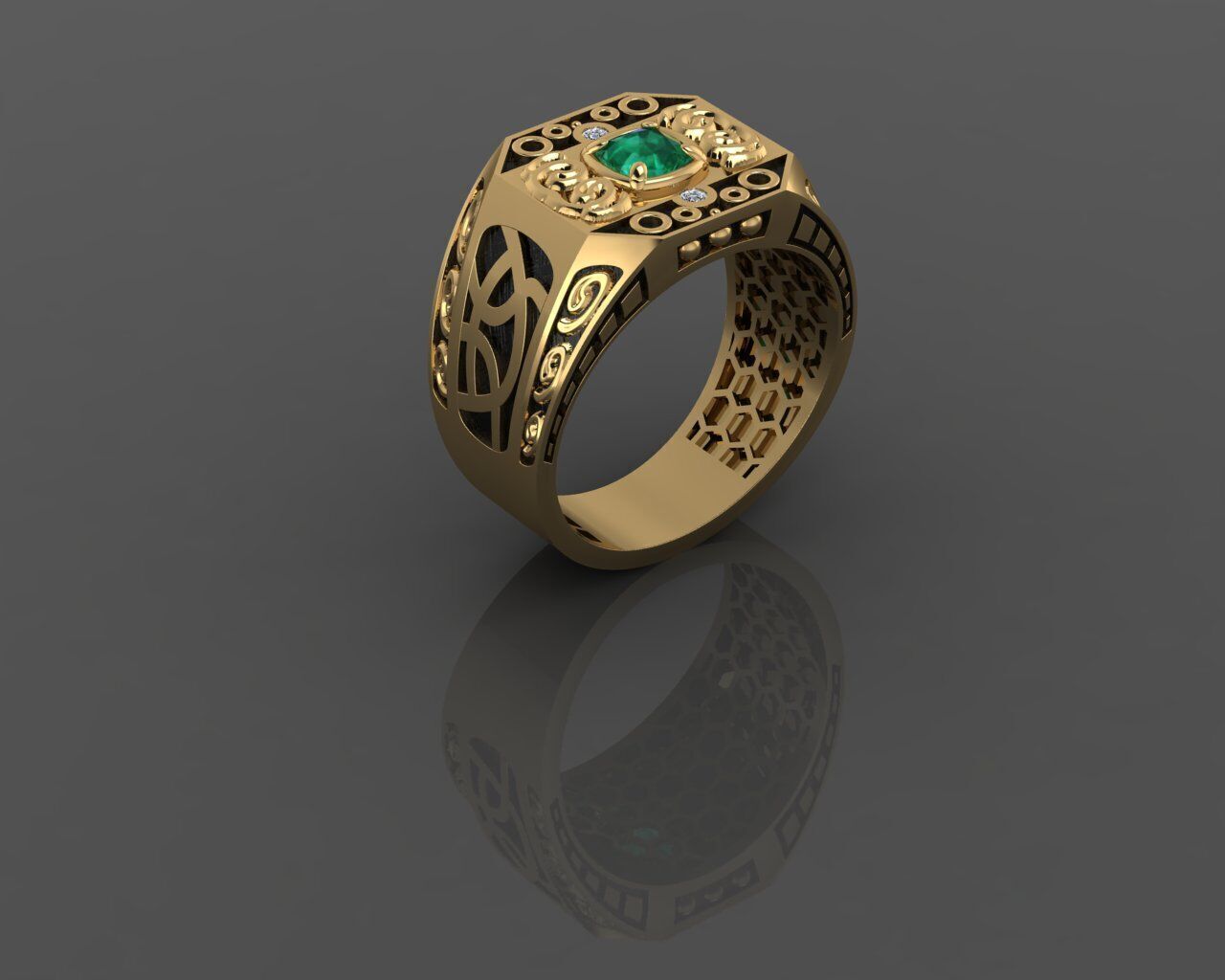 Men Ring 3D print model_25