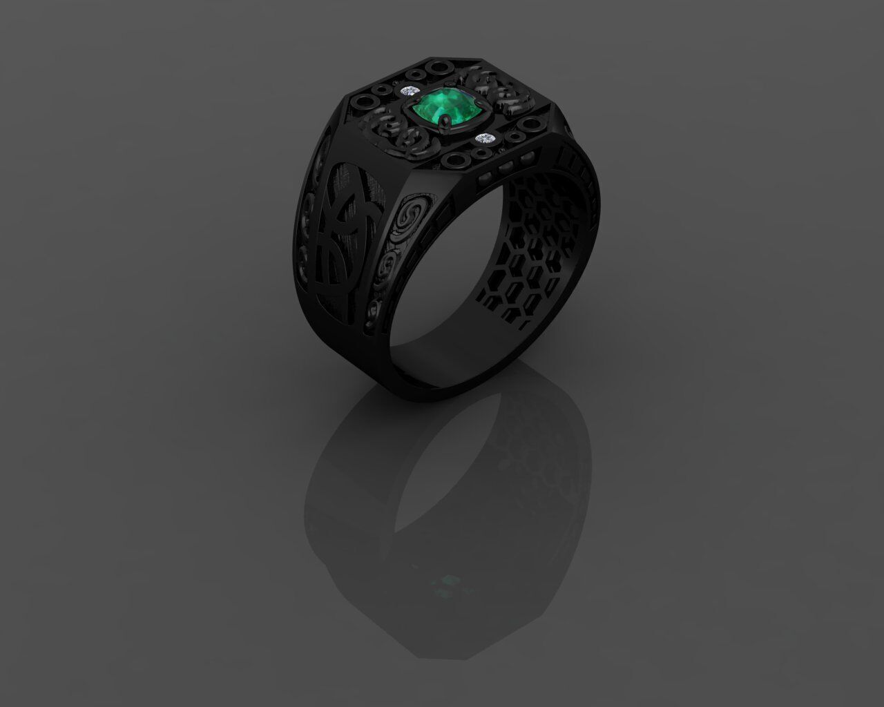 Men Ring 3D print model_19