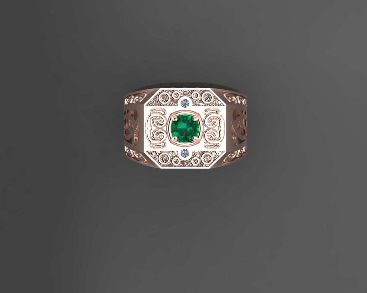 Men Ring 3D print model_16