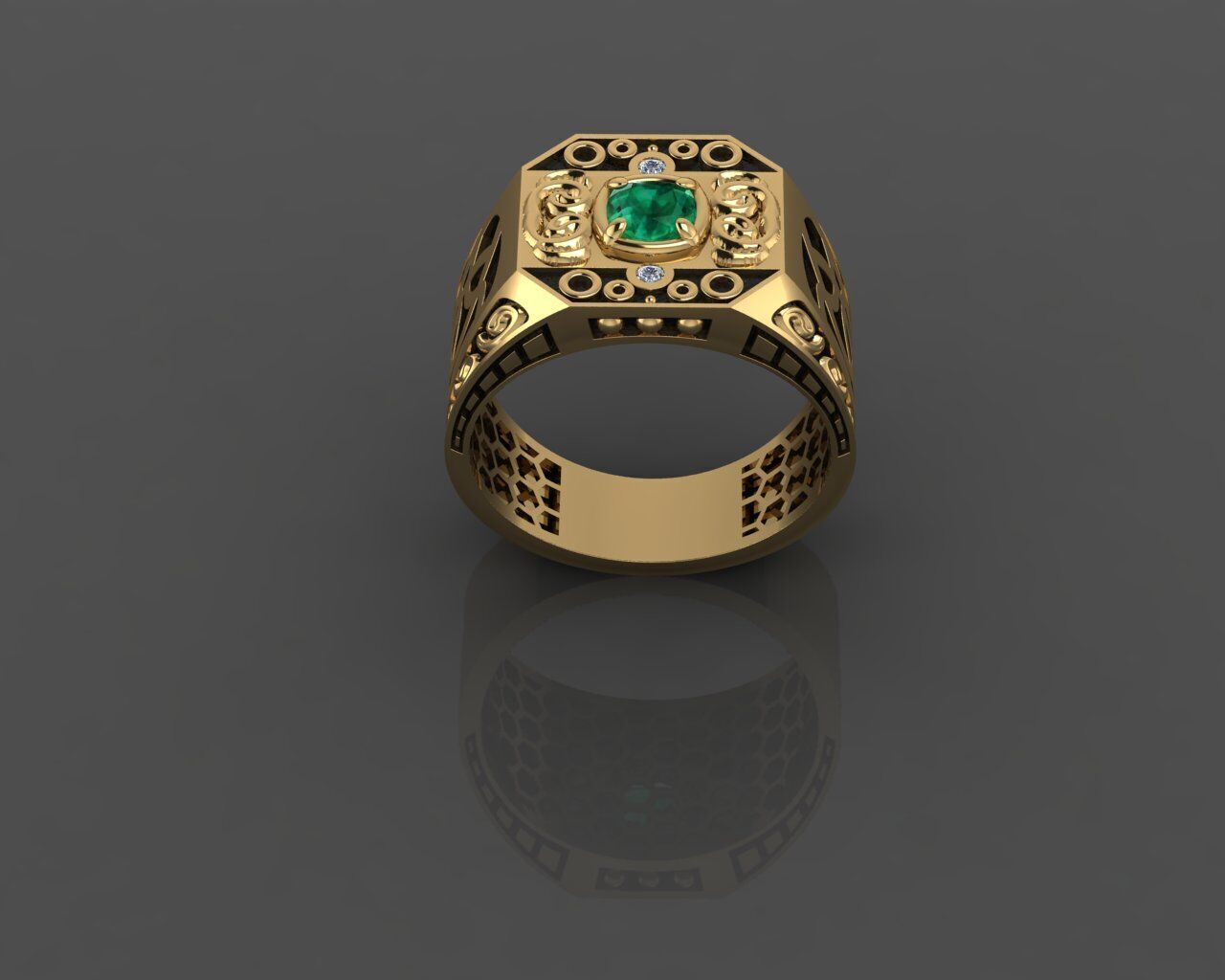 Men Ring 3D print model_26