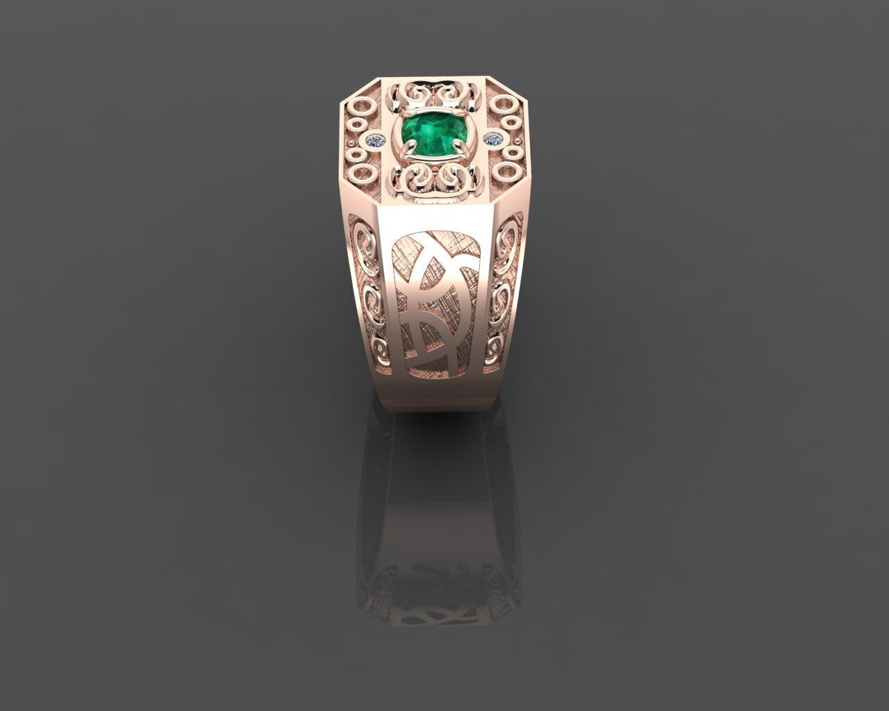 Men Ring 3D print model_17