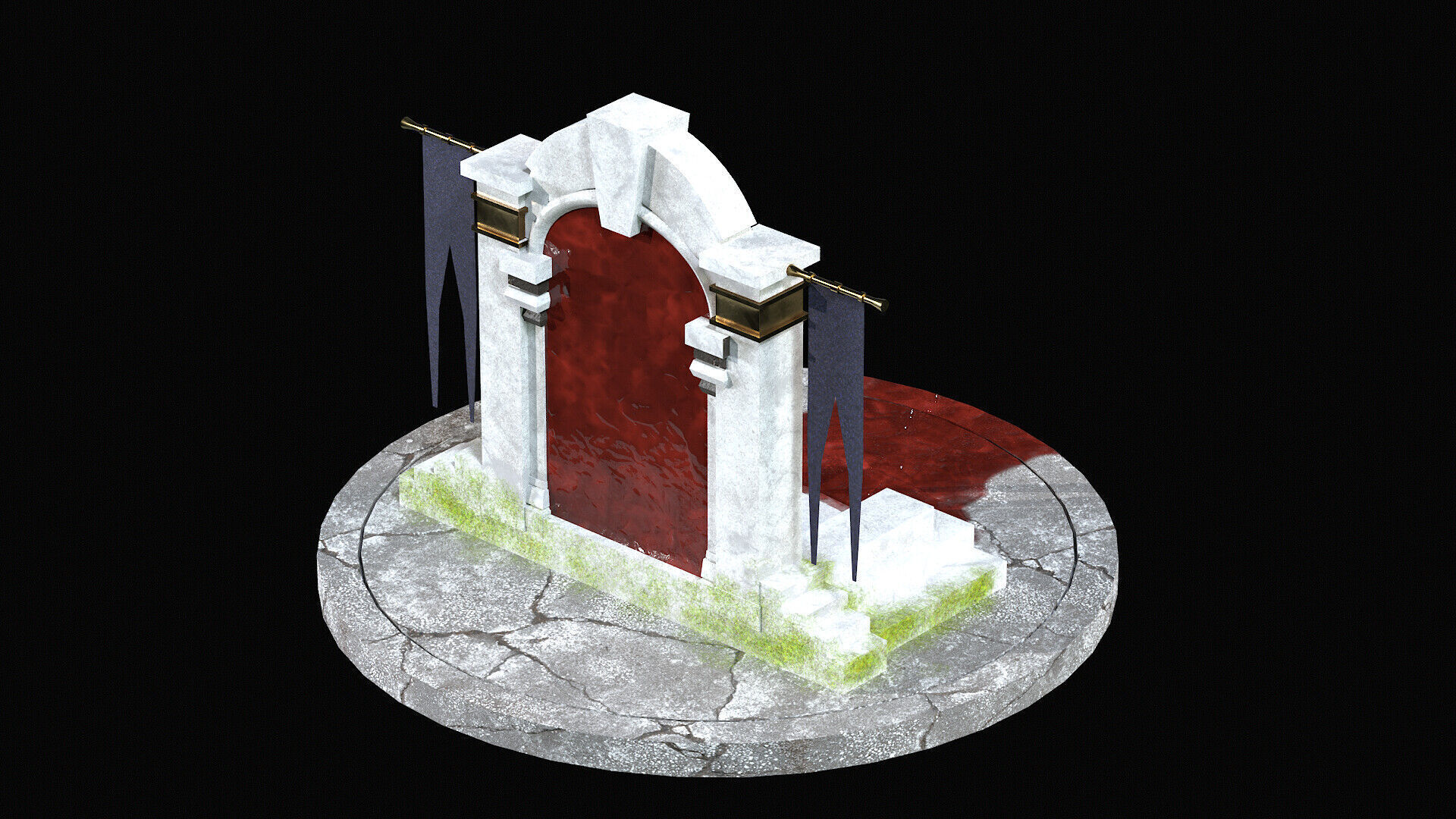 BloodPortal Low-poly 3D model_3