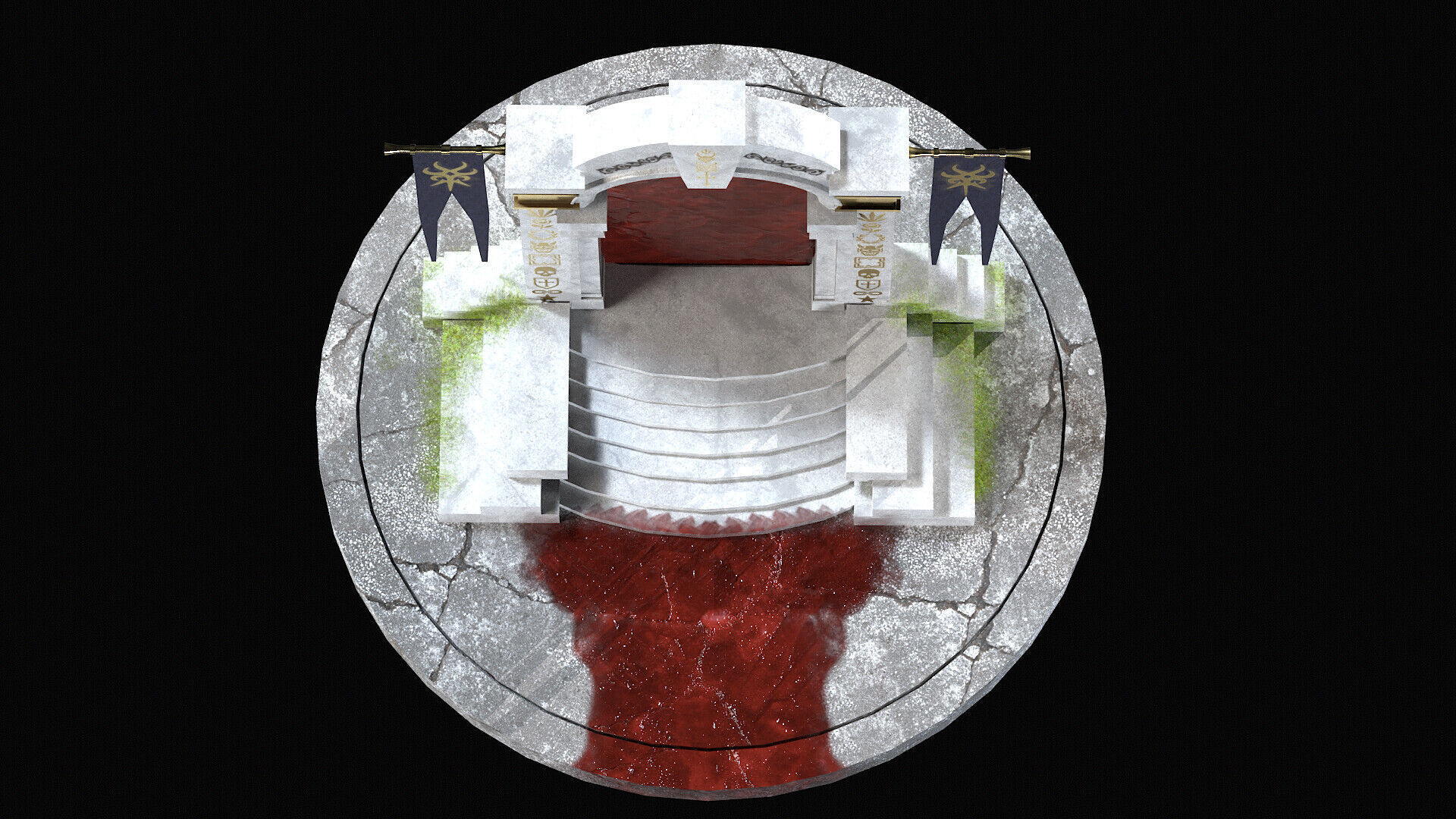 BloodPortal Low-poly 3D model_4