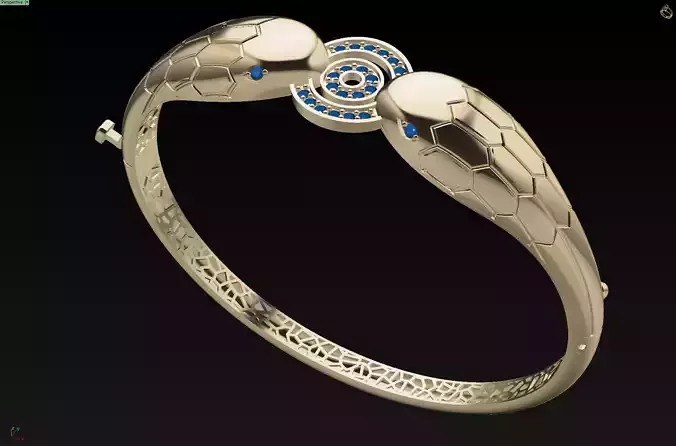 panther bracelet 3D print model