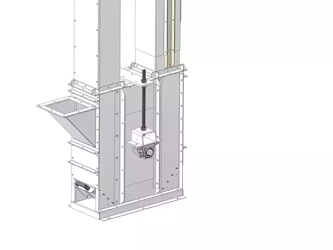 20 Ton Bucket Elevator STEP Model for Grain Handling