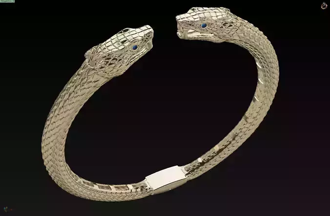 panther bracelet 3D print model