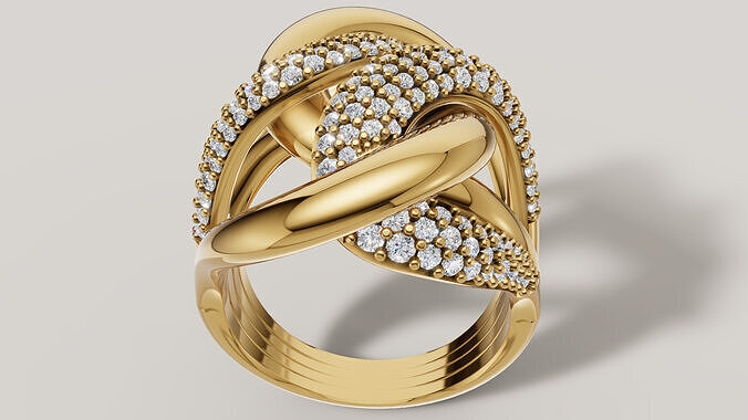 Women Ring 3D print model C 93 3D print model