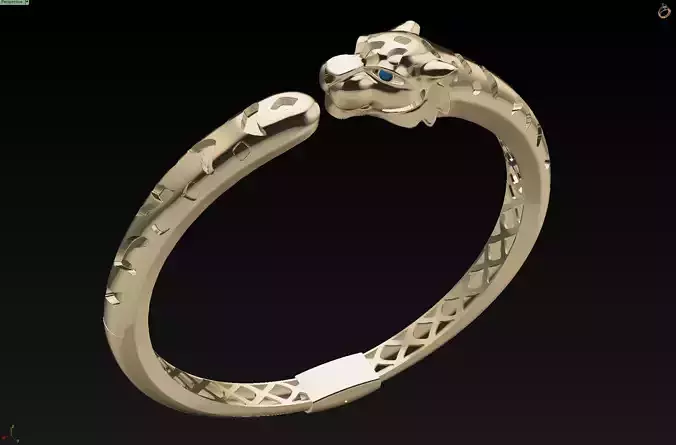 panther bracelet 3D print model