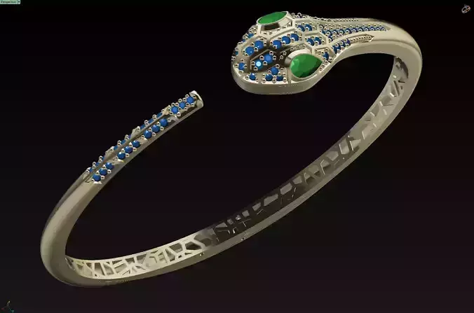 panther bracelet 3D print model