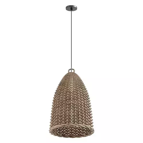 Rattan Bell Pendant Light