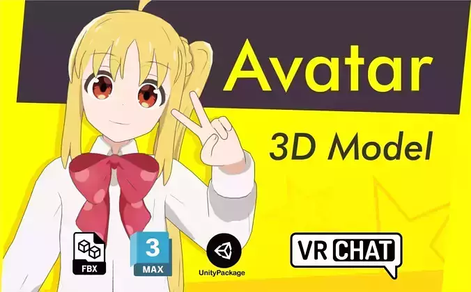 Nijika Ijichi VRChat Low-poly 3D model