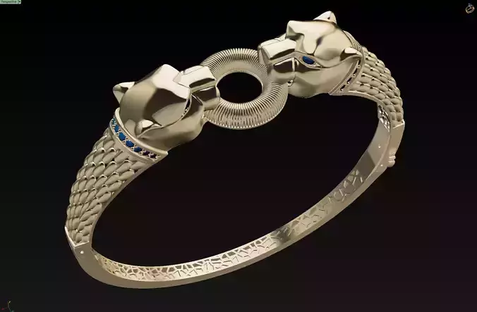 panther bracelet 3D print model