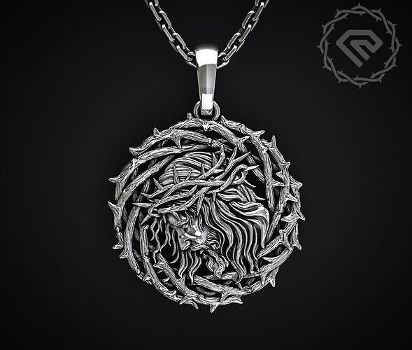 PENDANT IN THE FORM OF THE CROWN OF THORNS OF JESUS THE SAVIOR 3D print model