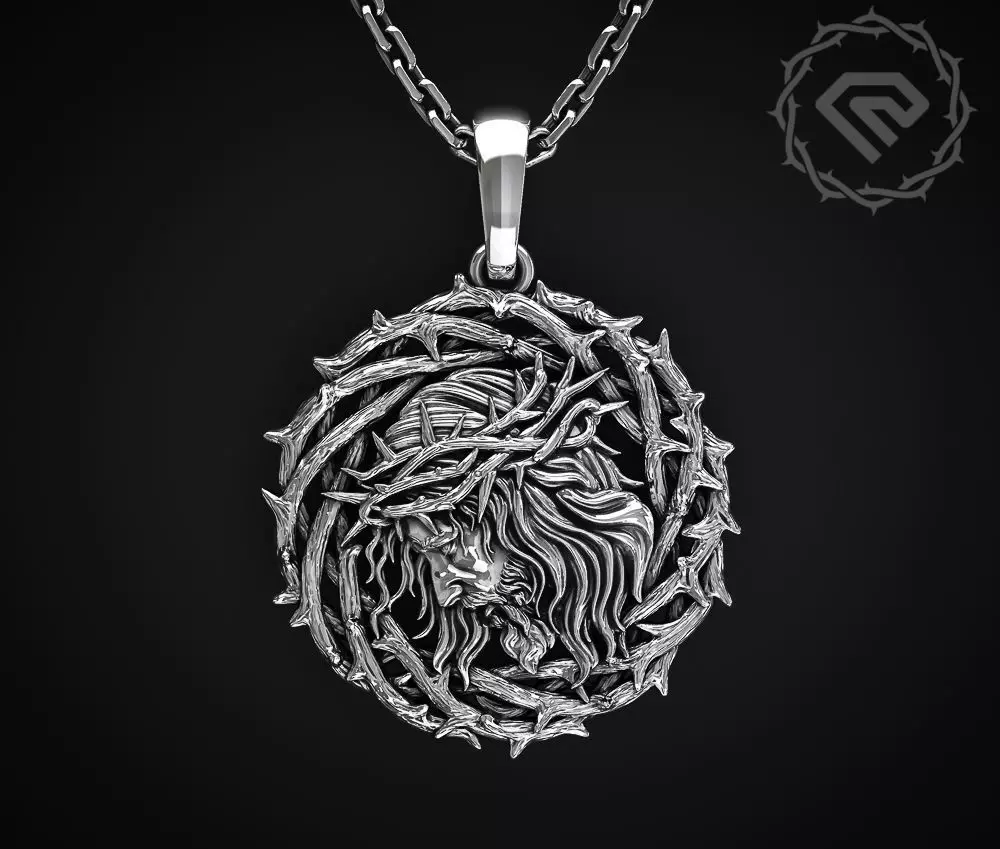 PENDANT IN THE FORM OF THE CROWN OF THORNS OF JESUS THE SAVIOR 3D print model